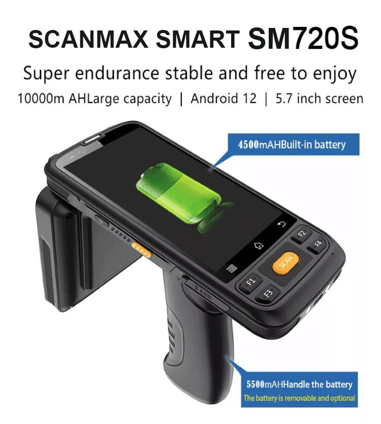 UHF Android смарт-компьютер PDA сканер штрих-кодов UHF Android смарт-компьютер PDA сканер штрих-кодов