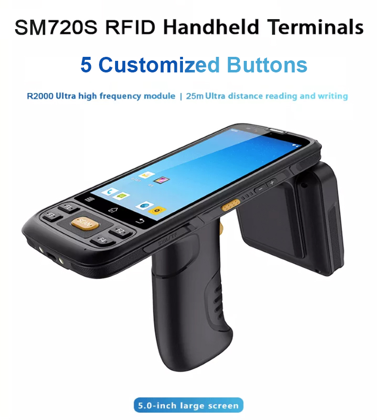 UHF Android смарт-компьютер PDA сканер штрих-кодов UHF Android смарт-компьютер PDA сканер штрих-кодов